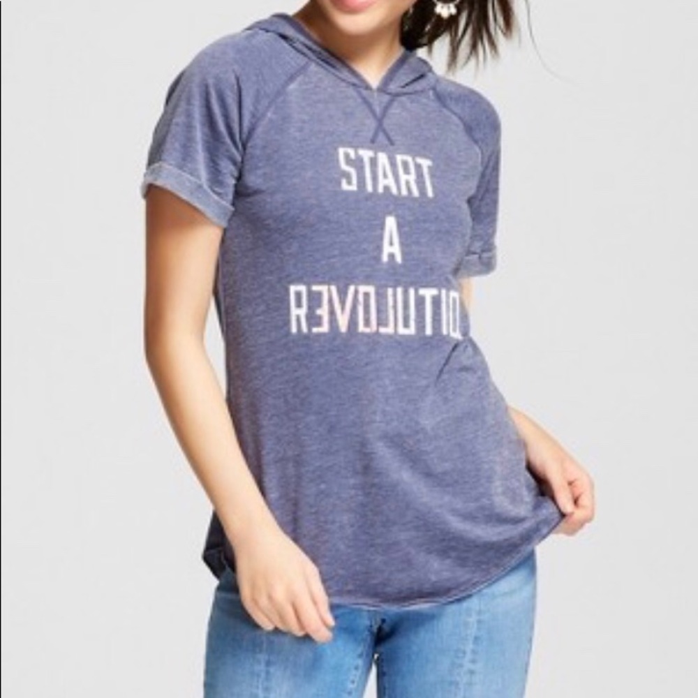Grayson/Threads “Start a revolution” hooded top